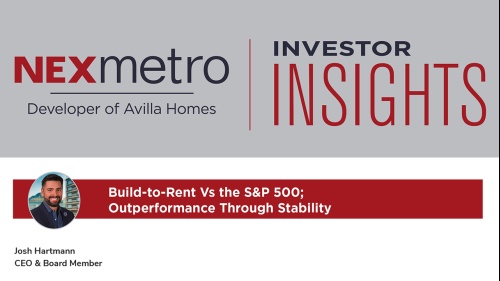 Build-to-Rent Vs the S&P 500; Outperformance Through Stability
