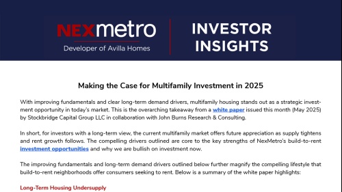 Making the Case for Multifamily Investment in 2025